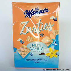 Manner Milky Vanilla вафлі з ванільним кремом 200 г Австрія