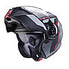 МОТОШОЛОМ МОДУЛЯР CABERG DUKE EVO MOVE КОЛІР MATT GUN METAL /BLACK /RED, фото 4