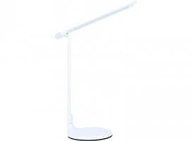Настільна лампа Luxel TL-01W 10Вт LED світлодіодна з нічником, білий