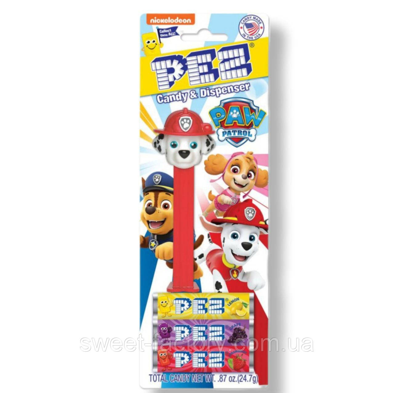PEZ Paw Patrol Marshall Маршал 3s 24g