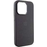 Чехол Silicone Case Metal Buttons (AA) для Apple iPhone 13 Pro Max (6.7") Черный / Black