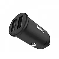 ХІТ Дня: Адаптер автомобільний Hoco Easy route metal mini Z30 2USB, 3.1A Black !