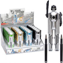 Ручка гелева 2шт 1158 "Робот" синя MZOPT