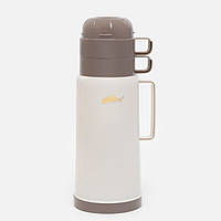 Термос питьевой с двумя чашками Frico FRU-269-beige 1 л бежевый l