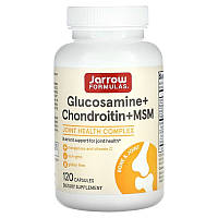 Глюкозамин и хондроитин с МСМ, Jarrow Formulas "Glucosamine + Chondroitin + MSM" для суставов (120 капсул)