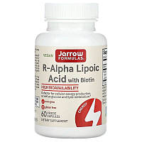 R-альфа-липоевая кислота + биотин Jarrow Formulas "R-Alpha Lipoic Acid + Biotin" 100 мг (60 капсул)