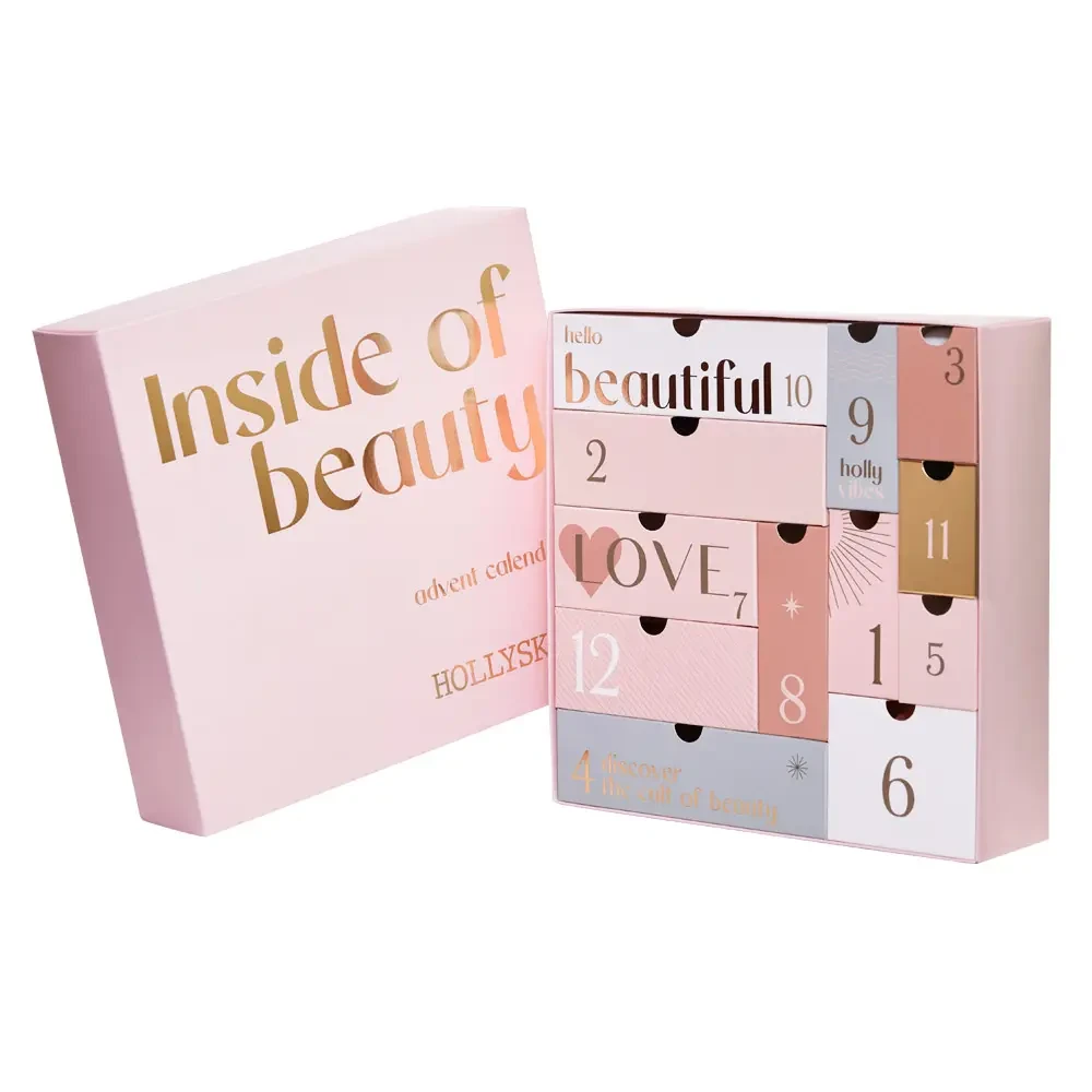 Адвент календар HOLLYSKIN Inside of beauty оригінальний подарунок на Миколая