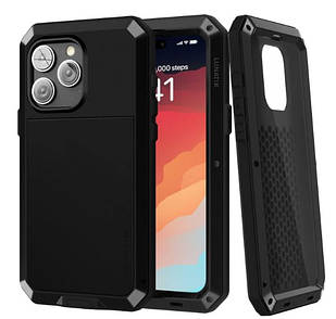 Протиударний чохол Lunatik для iPhone 15 Чорний