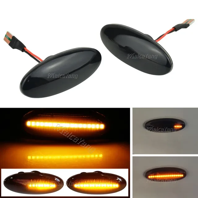 Динамічний LED-повторювач покажчик повороту в дзеркало Nissan Qashqai J10 X-trail Cube Juke Leaf Micra K13