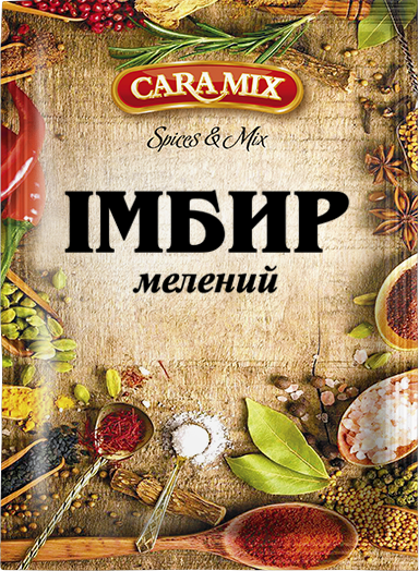 Імбир мелений, 10г Тм Caramix
