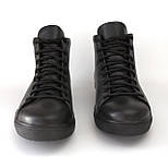 Високі Кеди шкіряні черевики на хутрі зимове чоловіче взуття на широку повну стопу Rosso Avangard Simple Leather, фото 6