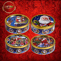 Сливочное печенье Jacobsens Bakery Nostalgic Santa с Санта Клаусом в ж/б 340 г, Дания