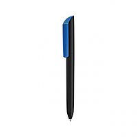 Ручка шариковая поворотная софт тач с цветным клипом для брендирования "VANE F GUM" (Германия) Синий