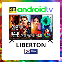 Сучасний Телевізор Liberton 24" Smart-TV+Full HD DVB-T2+USB