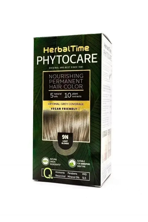 Фарба для волосся безаміачна Herbal Time Phytocare №9N Світло-русий 125 мл