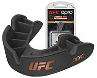 Капа боксерська OPRO Junior Bronze UFC Hologram Black (art.002264001)