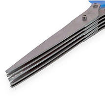 Ножиці для нарізки зелені 19.5 см блакитні, фото 4