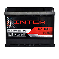 Автомобильный аккумулятор INTER Sport 60Ah 580A R+ (L2)