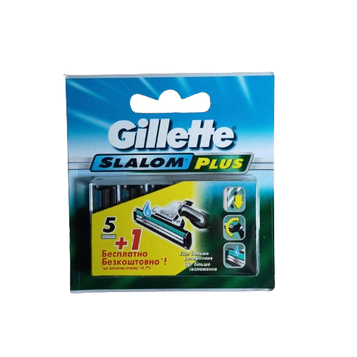 Купить Сменные кассеты для бритья Gillette Slalom Plus Original (5+1 шт ...