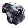 МОТОШОЛОМ МОДУЛЯР CABERG DUKE EVO MOVE КОЛІР MATT GUN METAL /BLACK /FUCHSIA, фото 4