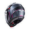 МОТОШОЛОМ МОДУЛЯР CABERG DUKE EVO MOVE КОЛІР MATT GUN METAL /BLACK /FUCHSIA, фото 5