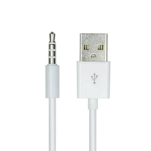 Кабель Value S1010 аудіо USB для iPod Shuffle Jack 3.5mm M 4 pin - USB AM 1м білий