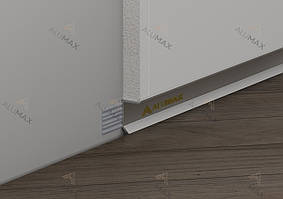 Алюмінієвий плінтус тіньового шва 20 мм. анодований