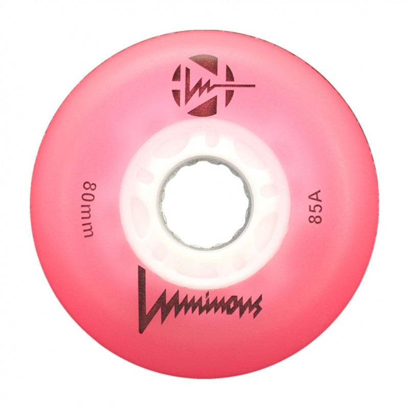 Колеса які світяться для роликів FR Skates Luminous Pink