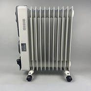 Масляний обігрівач підлоговий 11FAN на 2900 Вт Масляний електрообігрівач на 11 секцій, фото 2