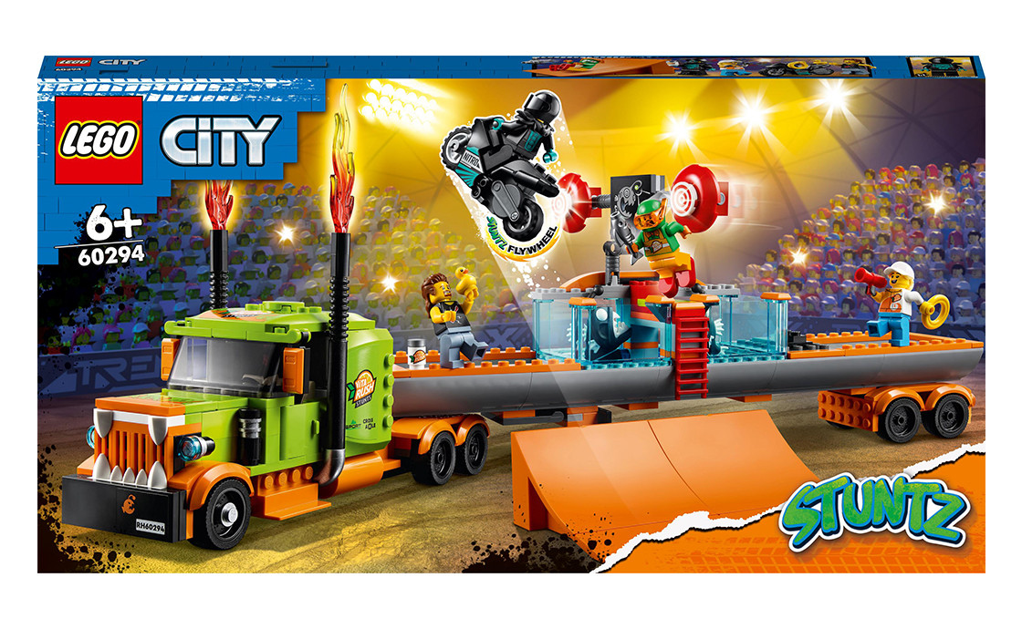 LEGO City Stuntz Вантажівка для шоу каскадерів 420 деталей (60294)