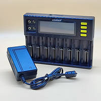 Заряд. пристрій на 8 АКБ LiitoKala Lii-S8 LCD,220/АЗ для АКБ(Li-ion,IMR,LiFe+NiMH+КРОНА)