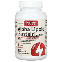 Альфа-ліпоєва кислота + біотин, Jarrow Formula "Alpha Lipoic Sustain with Biotin" 300 мг (120 таблеток)