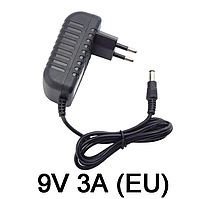 Сетевой адаптер питания AC/DC Adapter Input AC 100-240V Output DC 9V 3A EU 5.5X2.5 мм