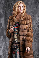 Шуба кожушок з соболя з отстежным подолом sable jacket fur coat