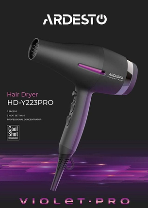 Фен Ardesto 2200 Вт HD-Y223PRO, фото 3