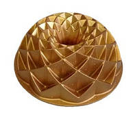 Форма для выпечки кекса OMS 3287-24-Gold 24 см золотистая h