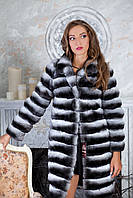 Шуба из шиншиллы "Алиса" Natural chinchilla fur coats jackets