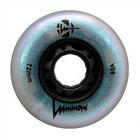 Светящиеся колеса для роликов FRskates Luminous Glitter Black Pearl 80mm (4шт)