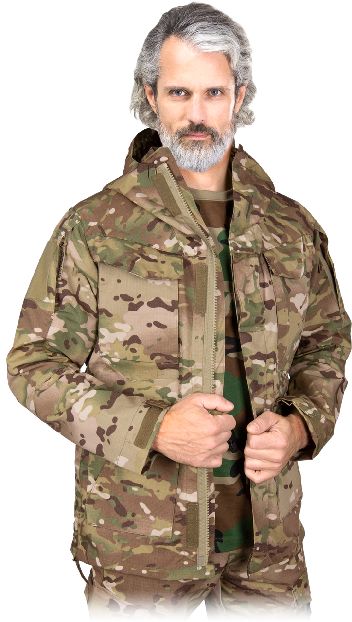 Куртка утеплена робоча TACTICAL GUARD чорна Польща (осінній спецодяг) TG-VOLTURE MO
