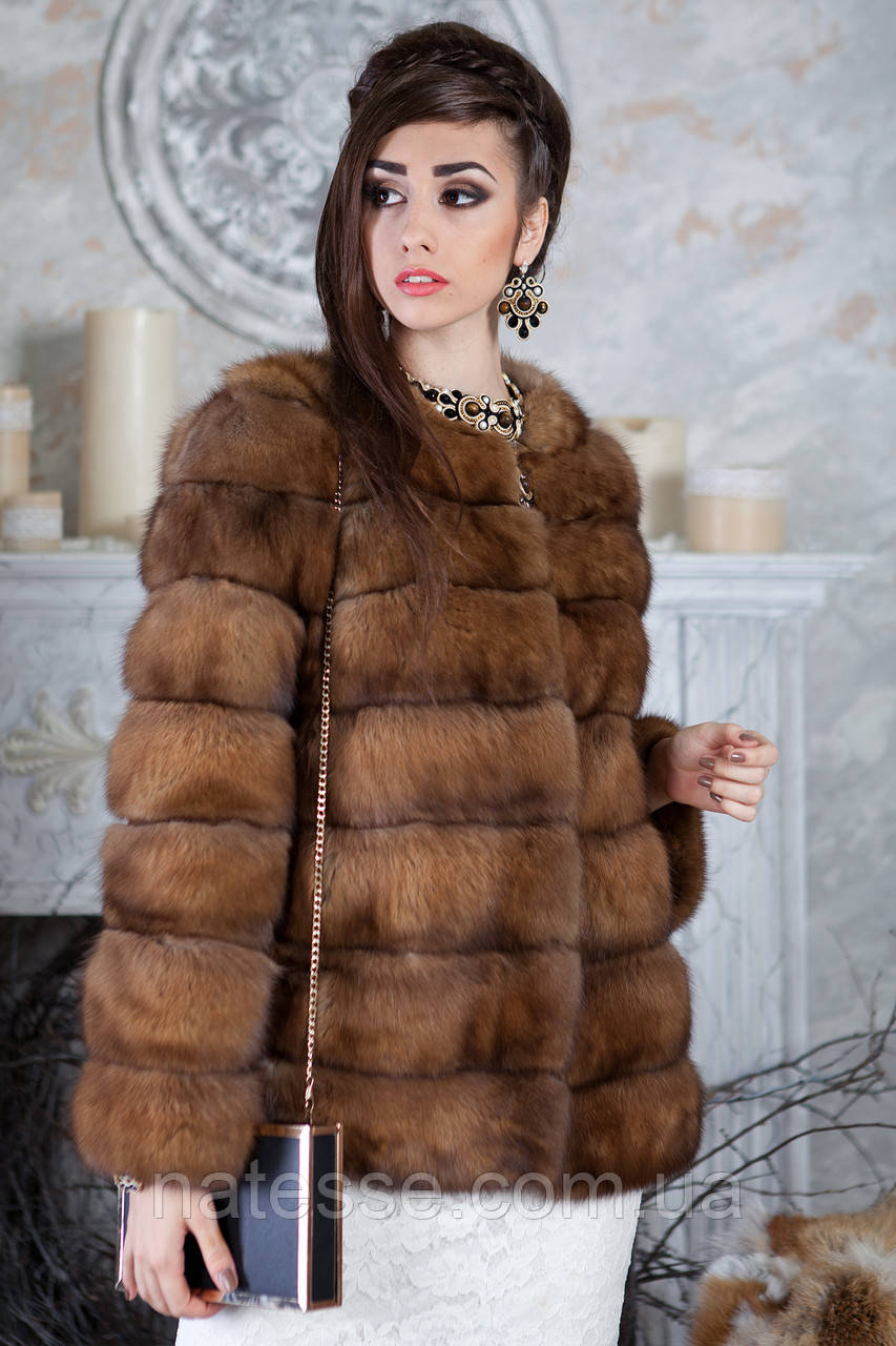 Шуба из соболя "Габриэлла" sable jacket fur coat - фото 2 - id-p1981833646