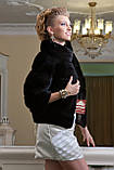 Шуба з канадської норки BlackNAFA "Ксенія" Real mink fur coats jackets, фото 2
