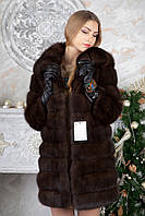 Шуба из темного соболя sable jacket fur coat