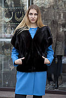 Жилет из датской норки "Кимоно" real mink fur vest gilet