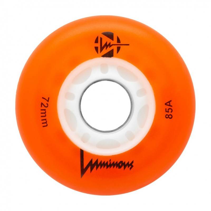 Колеса які світяться для роликів FR Skates Luminous Orange (4шт)