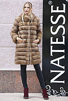 Шуба полушубок жилет из канадской куницы "Кристель" canadian sable fur coat jacket and vest gilet