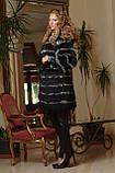 Хутряне пальто з чорної лисиці, чорнобурки, фото 2
