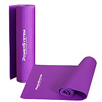 Килимок для йоги та фітнесу Power System PS-4014 PVC Fitness-Yoga Mat Purple (173x61x0.6) SND
