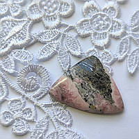 Родохрозит натуральный пейзажный камень кабошон для изготовления украшений