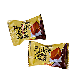 Цукерки  Fudge тофі мілк 1,7 кг. ТМ Шоколадно