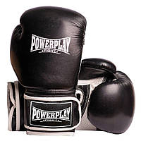 Боксерские перчатки PowerPlay 3019 Challenger Черные 8 унций TOS